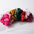 UNIQ Wholesale 2021 Customize Silk Hair Tie Hair Accessories Satin Scrunchies For Women